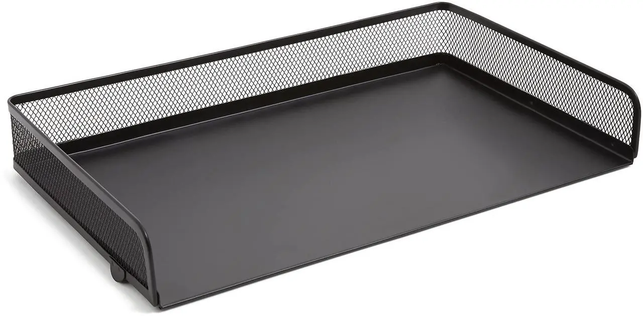Alt view image 3 of 4 - TruRed Wire Mesh Document Tray Legal Matte Black TR57564CC