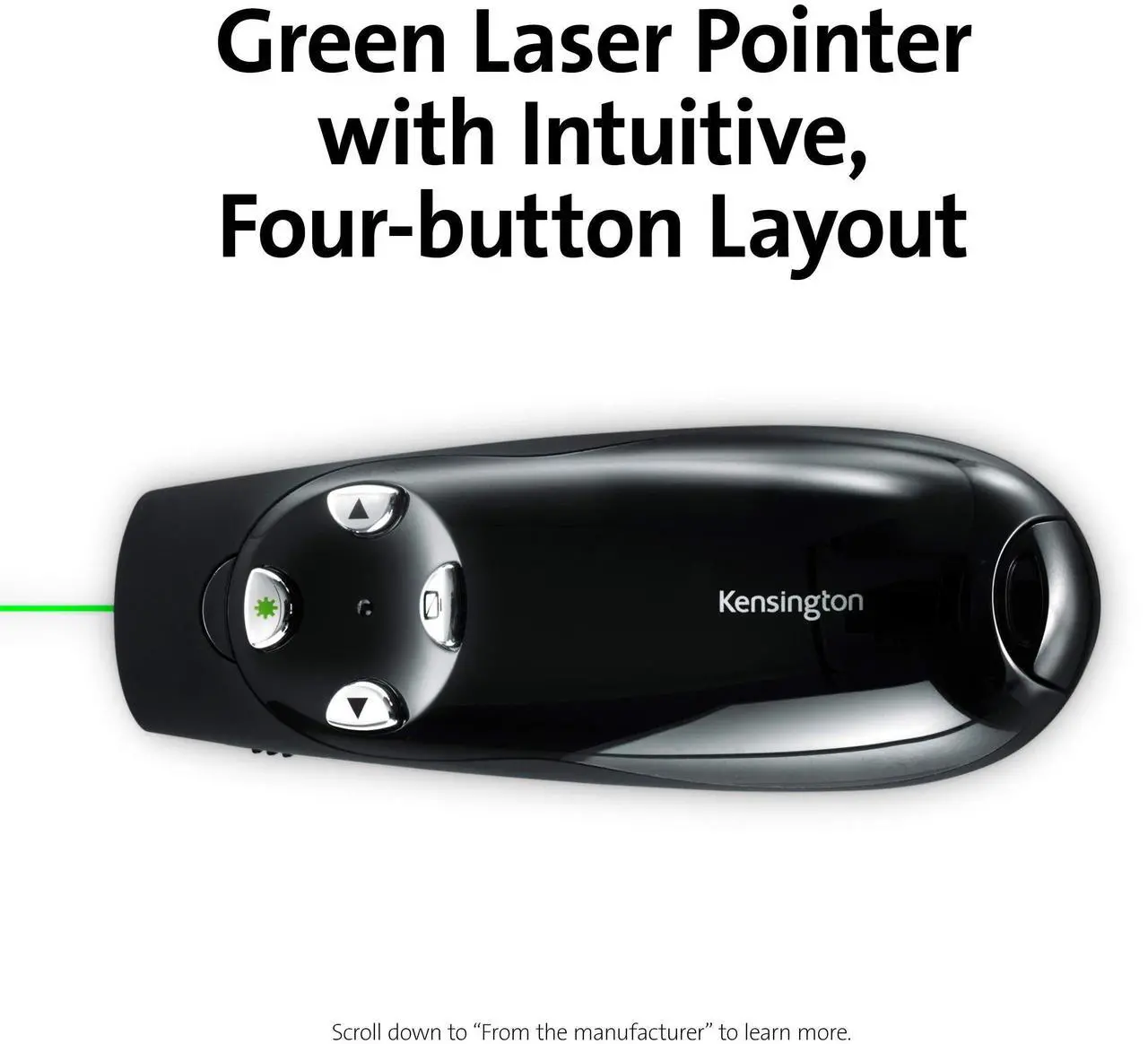 Alt view image 18 of 20 - Kensington Presenter Expert Wireless With Green Laser - Black