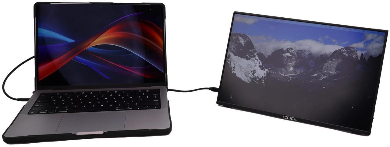 Alt view image 5 of 5 - CODi 16" Portable LED Monitor Black MO16P-2C MO16P2C