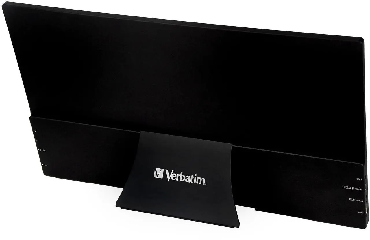 Alt view image 4 of 7 - Verbatim Portable Touchscreen Monitor Full HD 1080p 15.6" Metal Housing