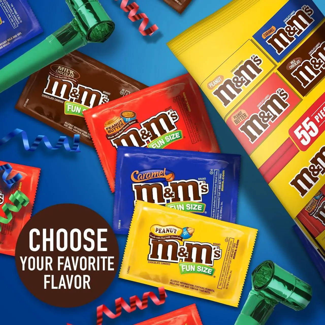 Alt view image 11 of 14 - M&M'S Fun-Size Milk Chocolate Candy Pack 19.41 oz. 35 Pieces (460668)
