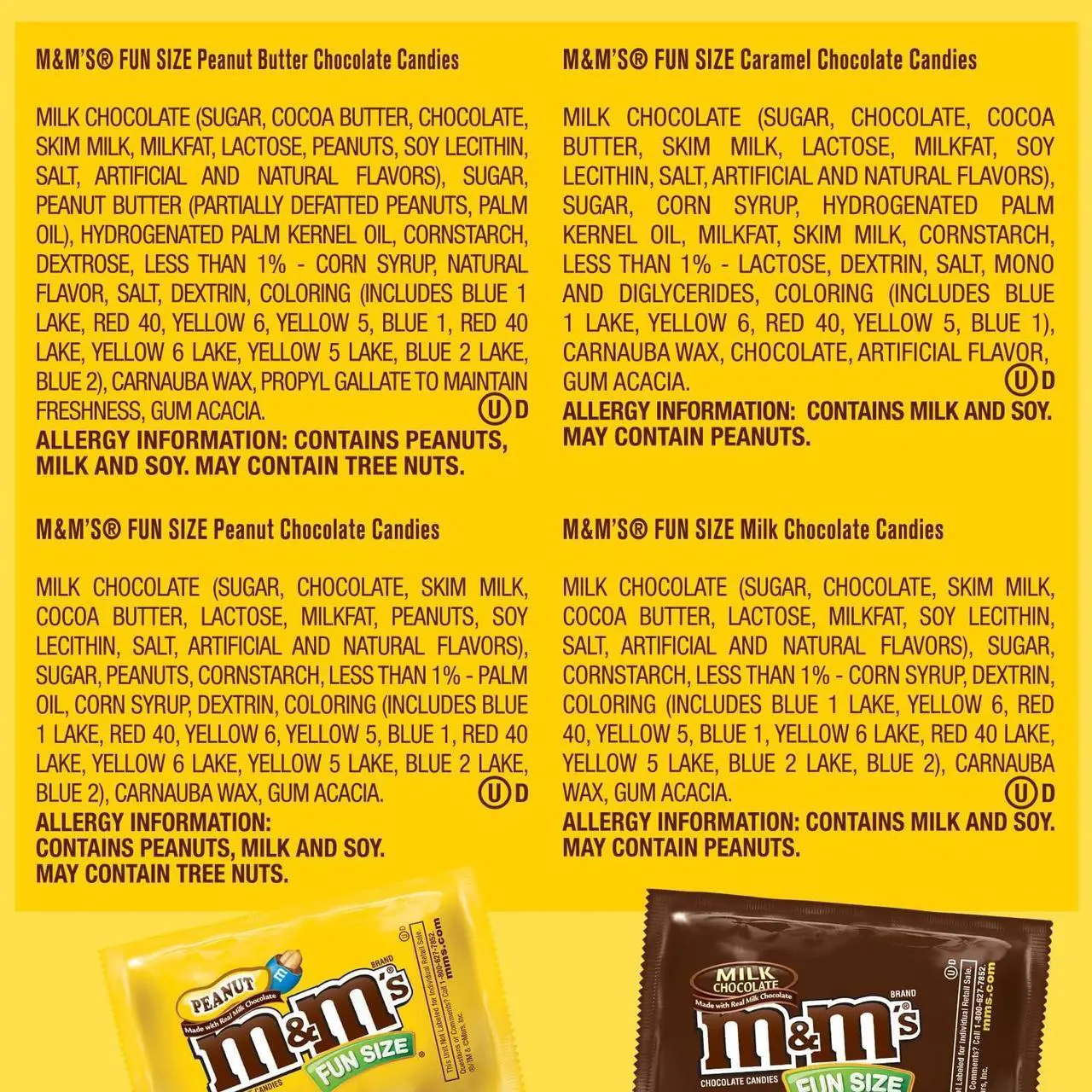 Alt view image 14 of 14 - M&M'S Fun-Size Milk Chocolate Candy Pack 19.41 oz. 35 Pieces (460668)