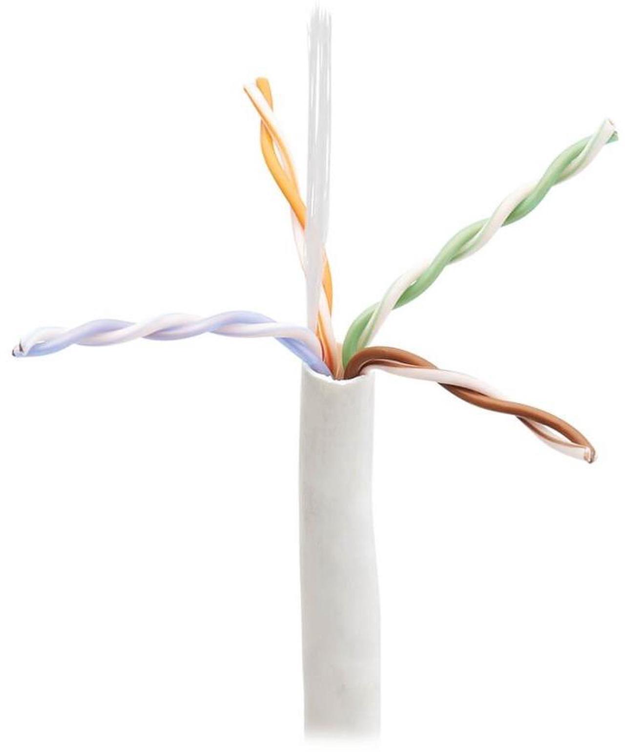 Alt view image 6 of 12 - Tripp Lite 1000ft Cat6 Bulk Ethernet Patch Cable Plenum White N22401KWHLP5