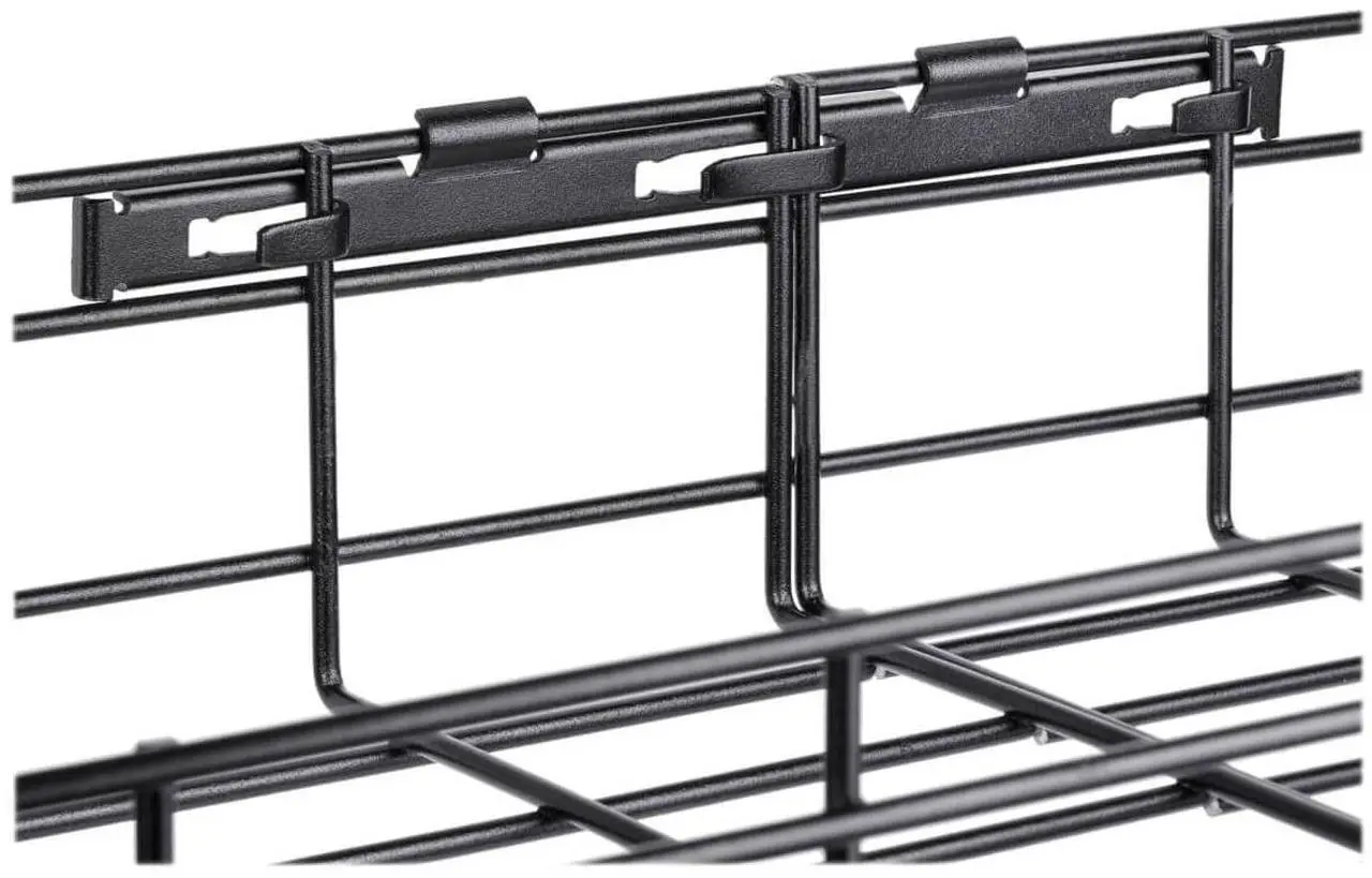Alt view image 13 of 16 - Tripp Lite Wire Mesh Cable Tray 150x100x1500mm 2-Pack SRWB6410X2STR