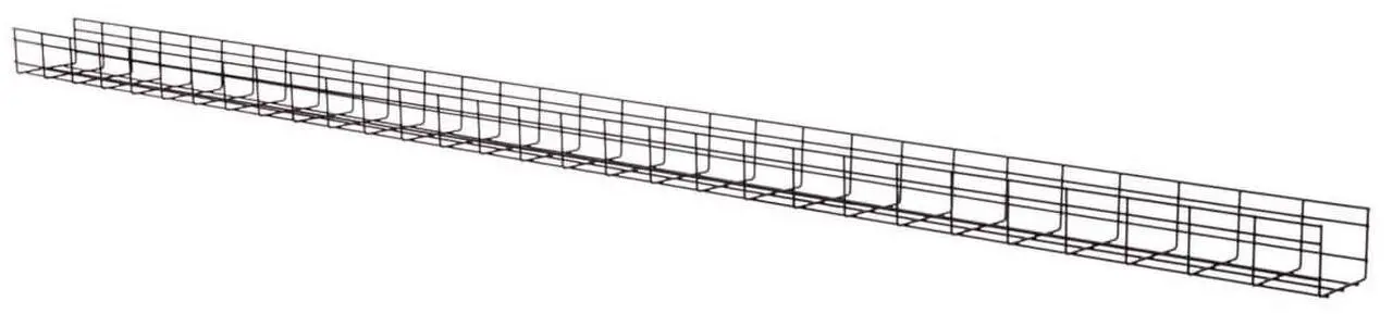 Alt view image 12 of 16 - Tripp Lite Wire Mesh Cable Tray 150x100x1500mm 2-Pack SRWB6410X2STR