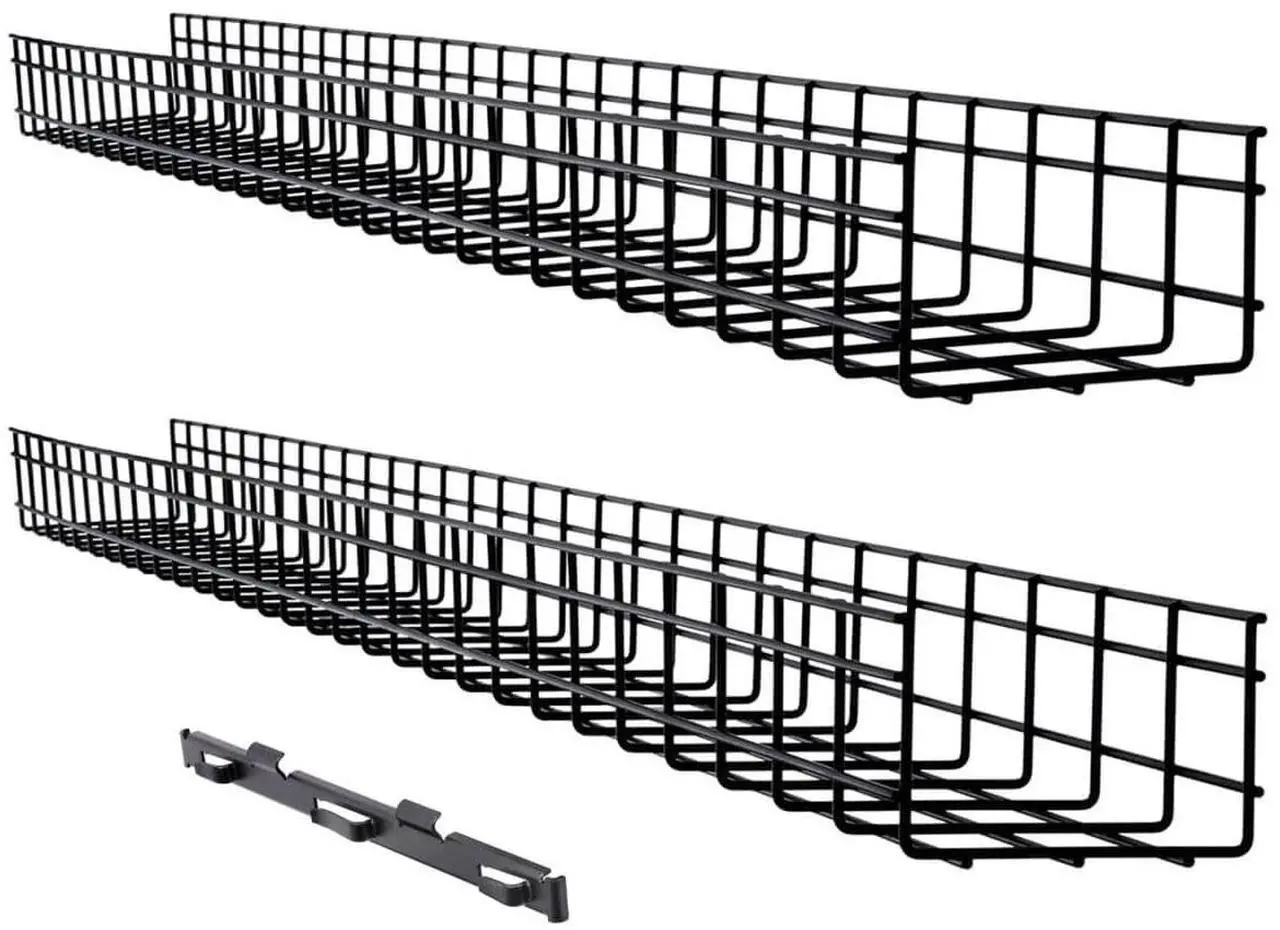 Alt view image 4 of 16 - Tripp Lite Wire Mesh Cable Tray 150x100x1500mm 2-Pack SRWB6410X2STR