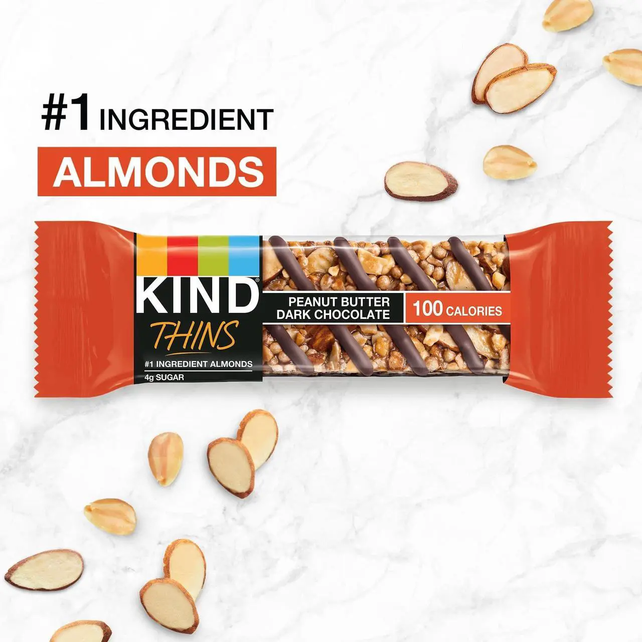 Alt view image 11 of 11 - KIND Thins Gluten-Free Bar Variety Pack 14.8 oz. 20 Bars/Box (41891) PHW41891
