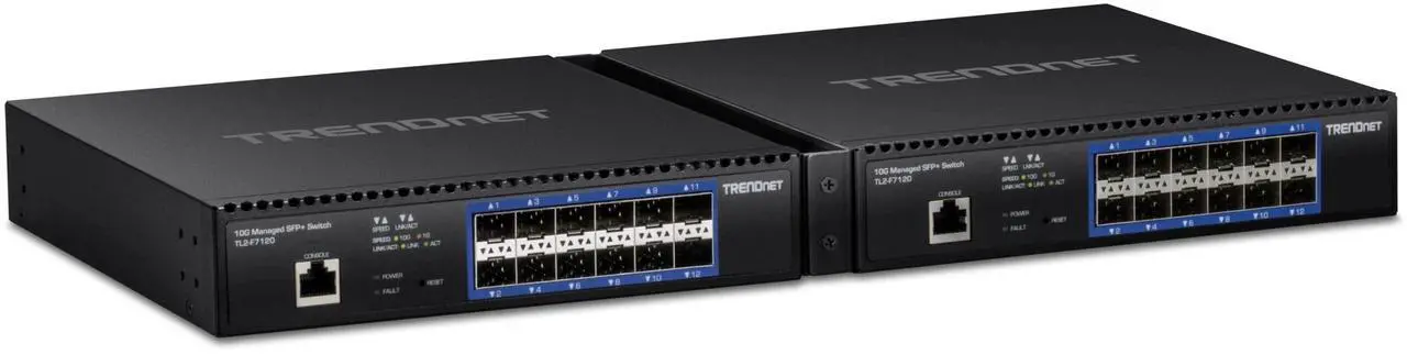 Alt view image 14 of 14 - TRENDnet  TL2-F7120, 12-Port 10G Layer 2 Managed SFP+ Switch