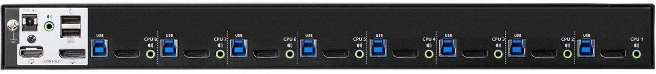 Alt view image 7 of 7 - ATEN CS19208 8-Port USB 3.0 4K DisplayPort KVM Switch with Rack Mounting Kit