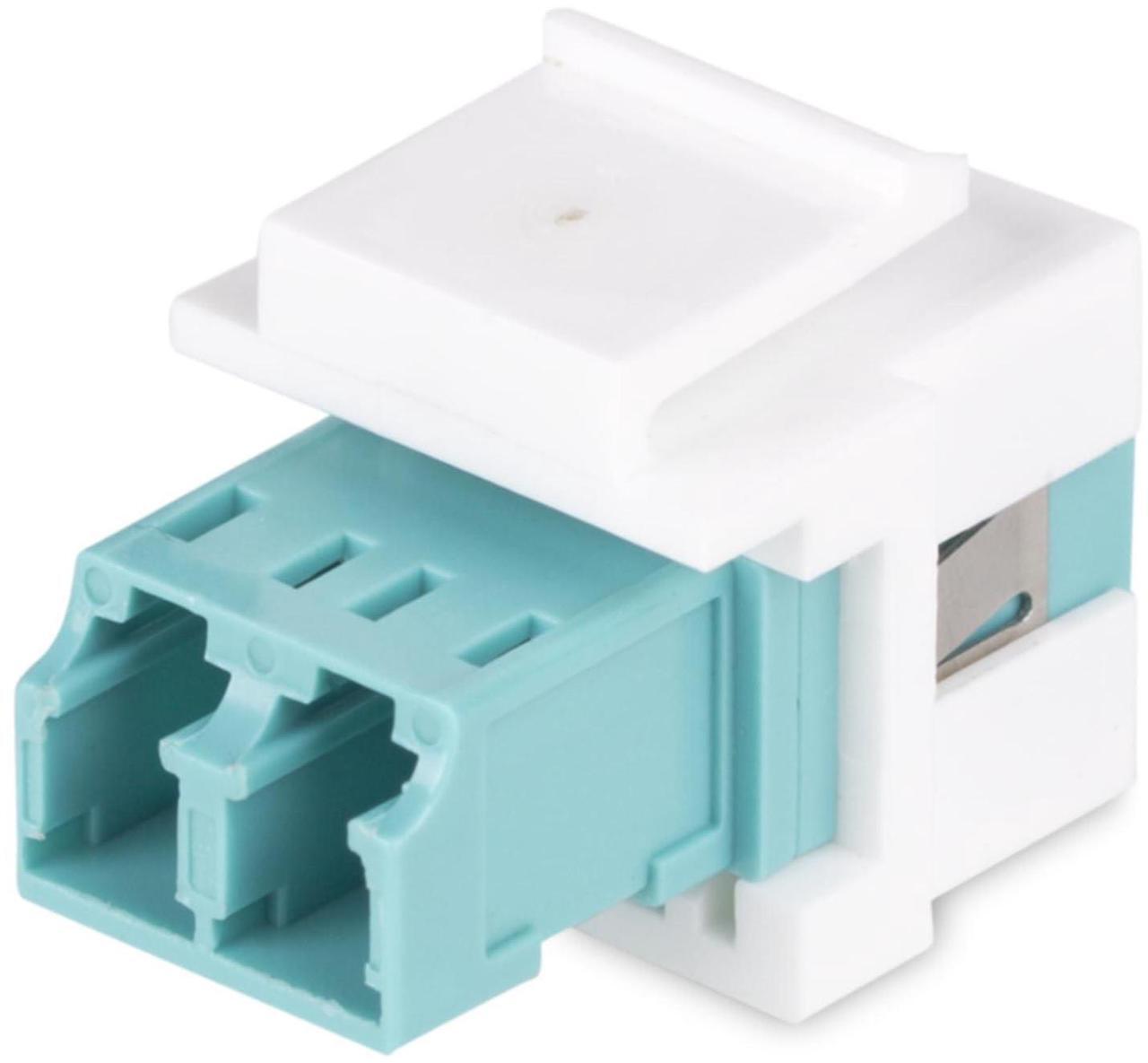 Alt view image 2 of 7 - StarTech LC to LC Coupler LC Fiber Coupler LC/UPC Duplex Keystone Jack Fiber Optic Keystone Coupler for Patch Panel