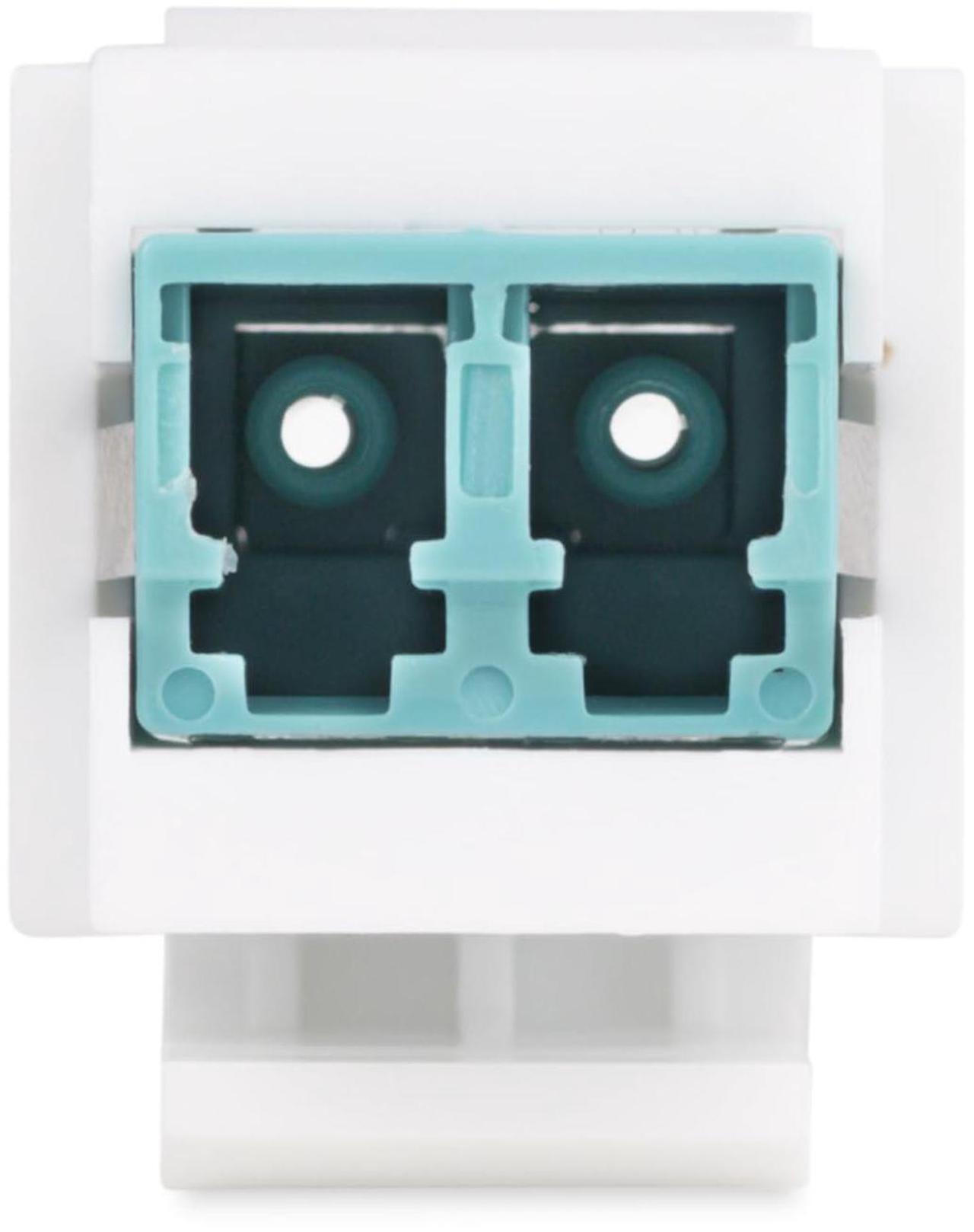 Alt view image 5 of 7 - StarTech LC to LC Coupler LC Fiber Coupler LC/UPC Duplex Keystone Jack Fiber Optic Keystone Coupler for Patch Panel
