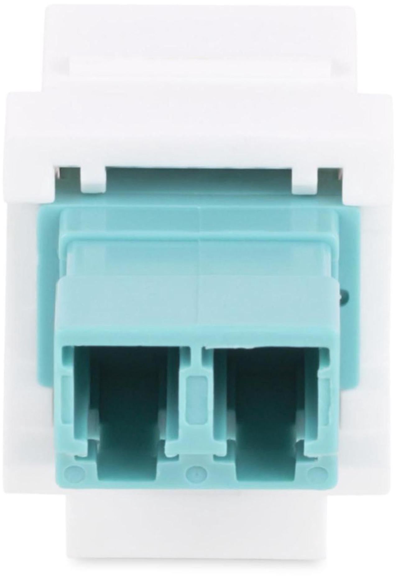 Alt view image 4 of 7 - StarTech LC to LC Coupler LC Fiber Coupler LC/UPC Duplex Keystone Jack Fiber Optic Keystone Coupler for Patch Panel