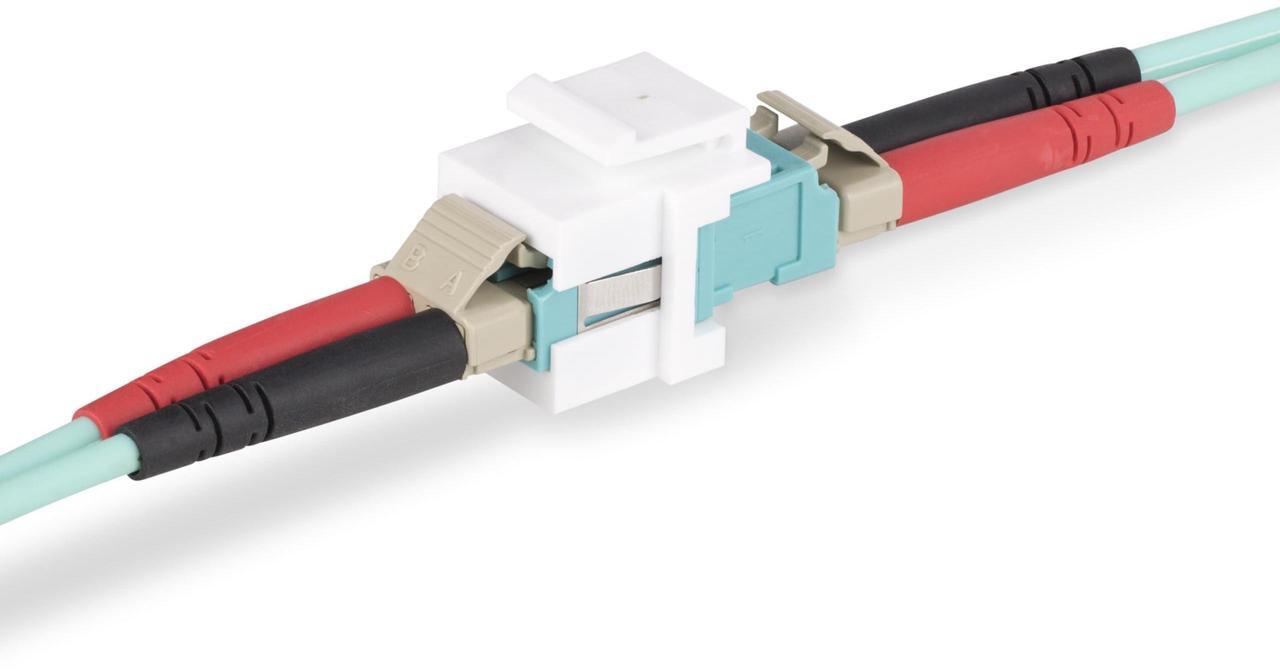 Alt view image 7 of 7 - StarTech LC to LC Coupler LC Fiber Coupler LC/UPC Duplex Keystone Jack Fiber Optic Keystone Coupler for Patch Panel