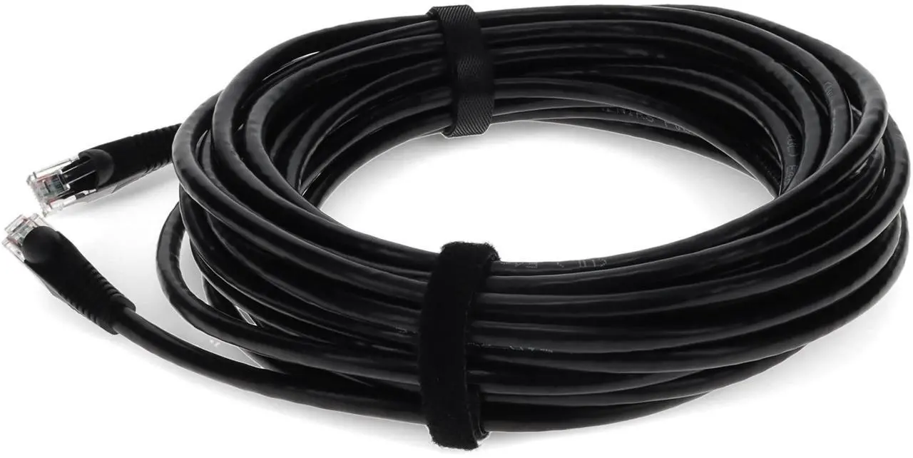 Alt view image 11 of 16 - AddOn Cat6 Straight UTP PVC Copper Patch Cable, 50ft - Black
