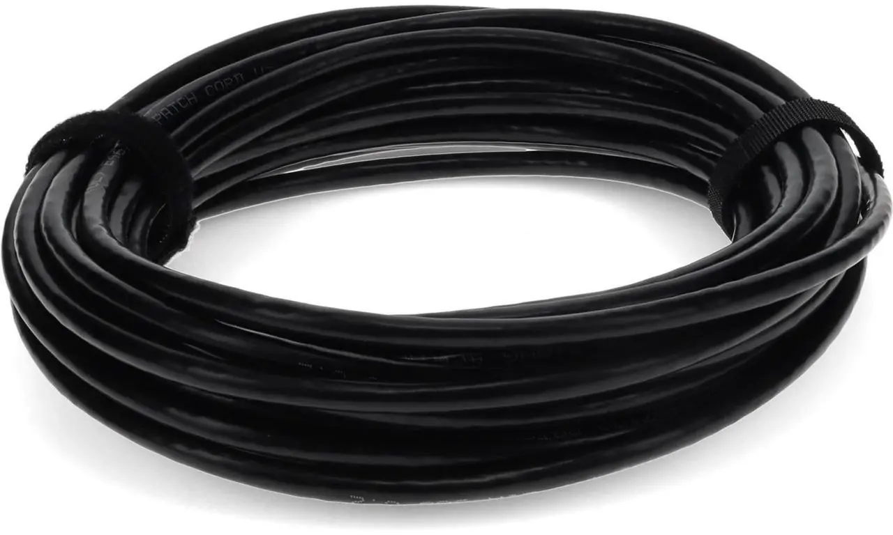 Alt view image 13 of 16 - AddOn Cat6 Straight UTP PVC Copper Patch Cable, 50ft - Black