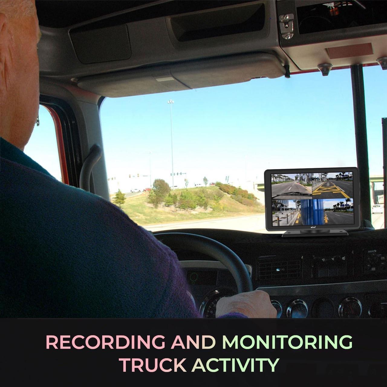 Alt view image 16 of 20 - GekoGear 4 Channel 1080P Dash Cam For Trucks With a 10.1" IPS Screen