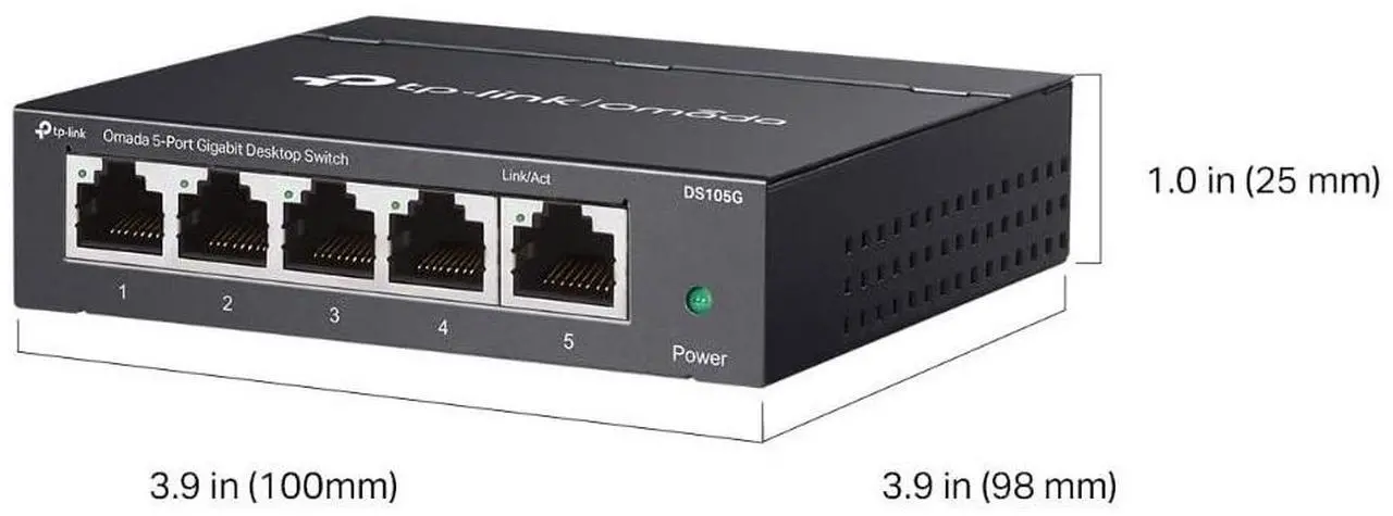 Alt view image 12 of 13 - TP-Link Omada 5-Port Gigabit Desktop Switch PORT: 5 Gigabit RJ45 Ports SPEC: Desktop Steel Case FEATURE: Plug and Play - DS105G