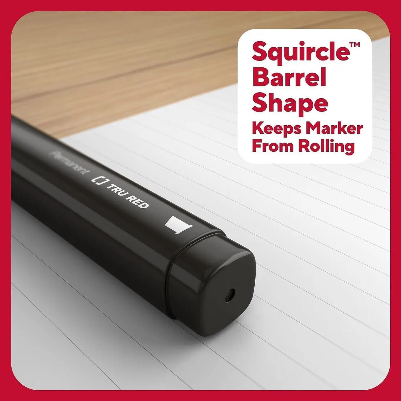Alt view image 4 of 7 - Permanent Marker Tank-Style Medium Chisel Tip Black Dozen TR54532CC