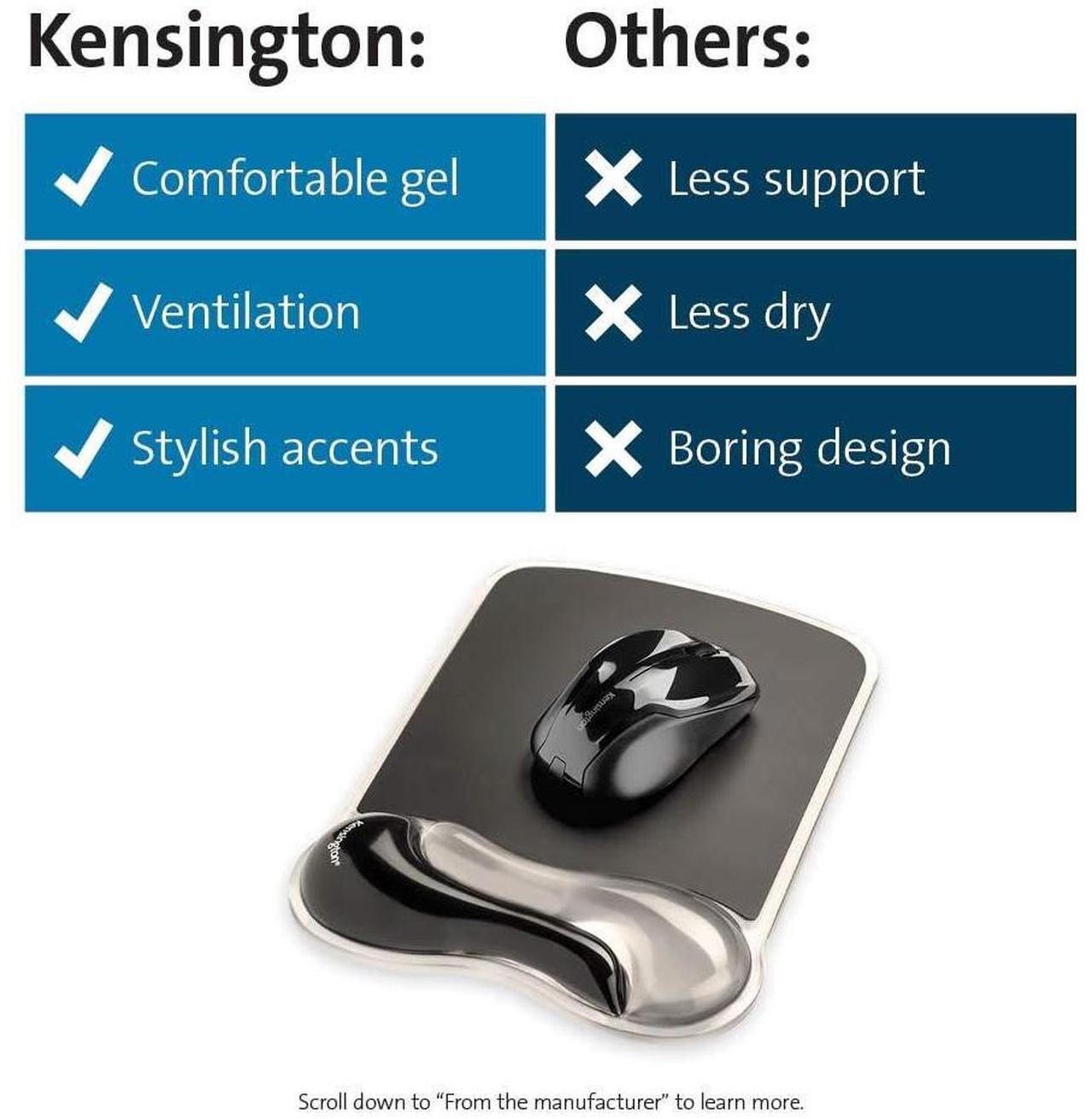Alt view image 13 of 13 - Kensington Duo Gel Mouse Pad Wrist Rest K62399US