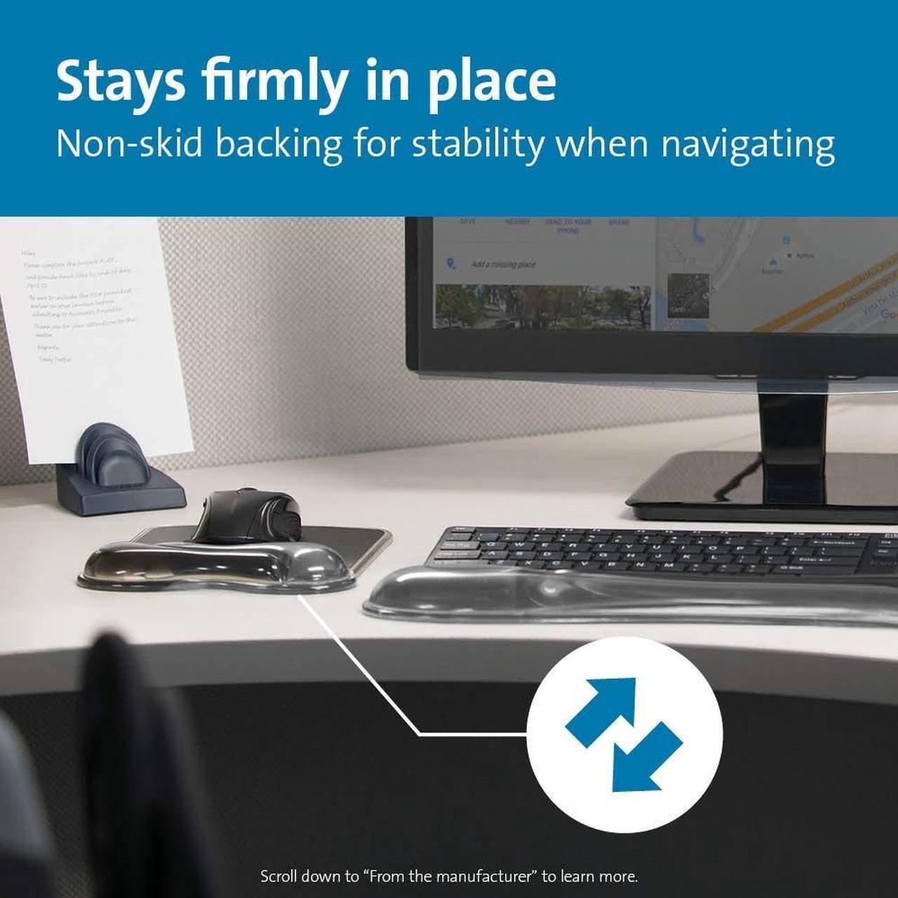 Alt view image 12 of 13 - Kensington Duo Gel Mouse Pad Wrist Rest K62399US