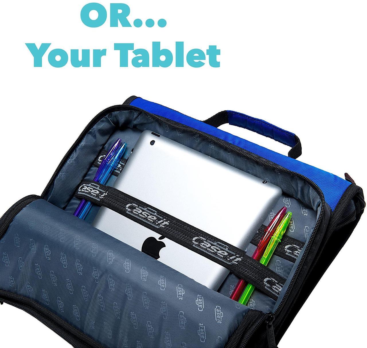 Alt view image 14 of 14 - Case-it Universal 2-Inch 3-Ring Zipper Binder, Holds 13 Inch Laptop, Black, LT-007-BLK