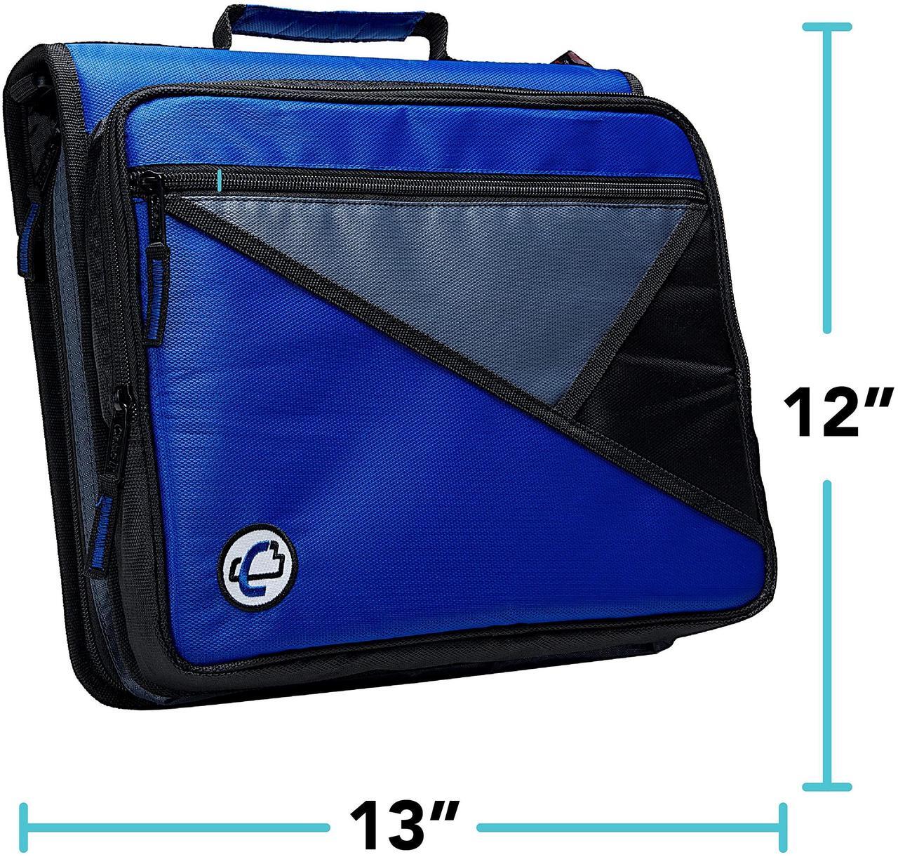 Alt view image 13 of 14 - Case-it Universal 2-Inch 3-Ring Zipper Binder, Holds 13 Inch Laptop, Black, LT-007-BLK