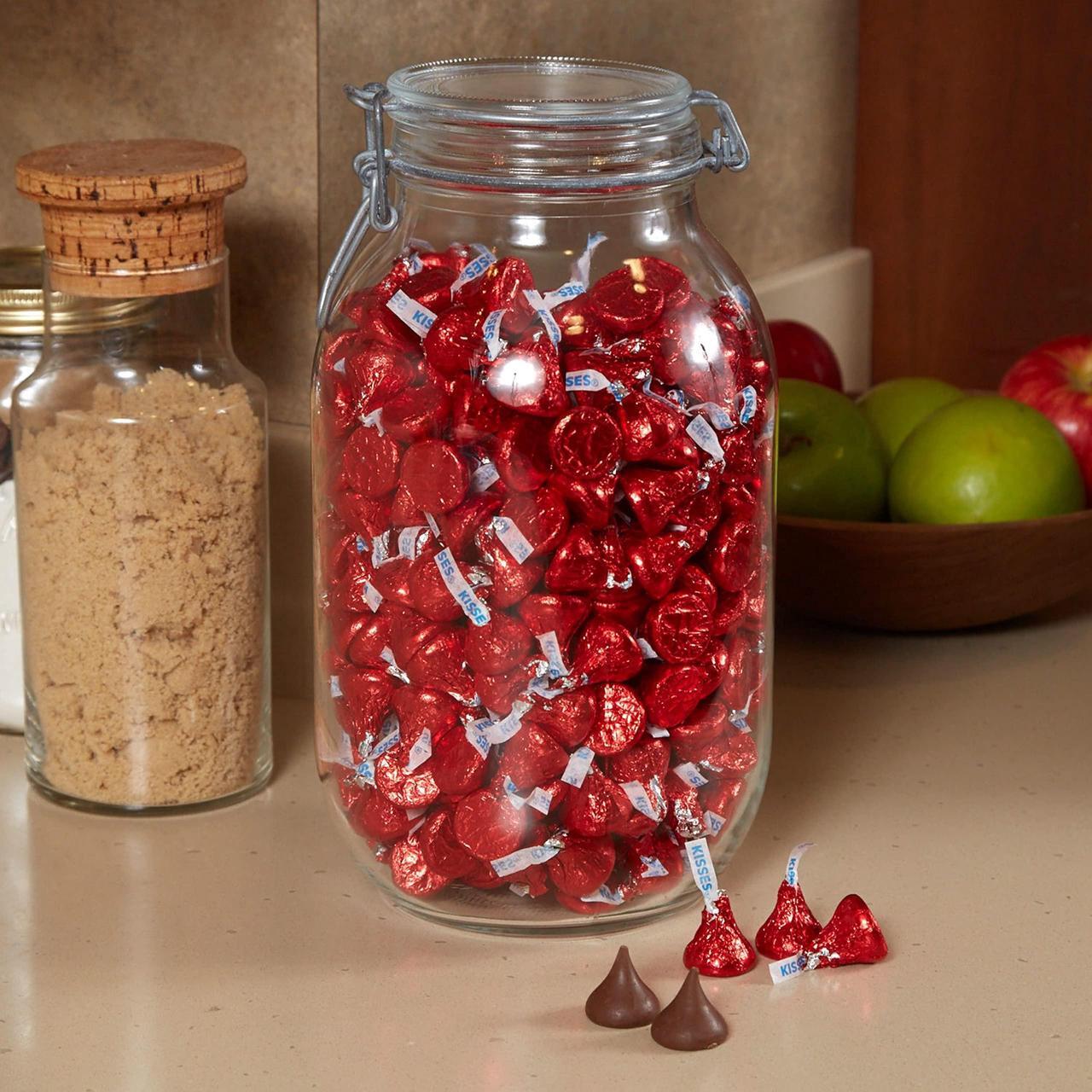 Alt view image 3 of 5 - KISSES Milk Chocolate Red Wrappers 66.7 oz Bag HEC60286