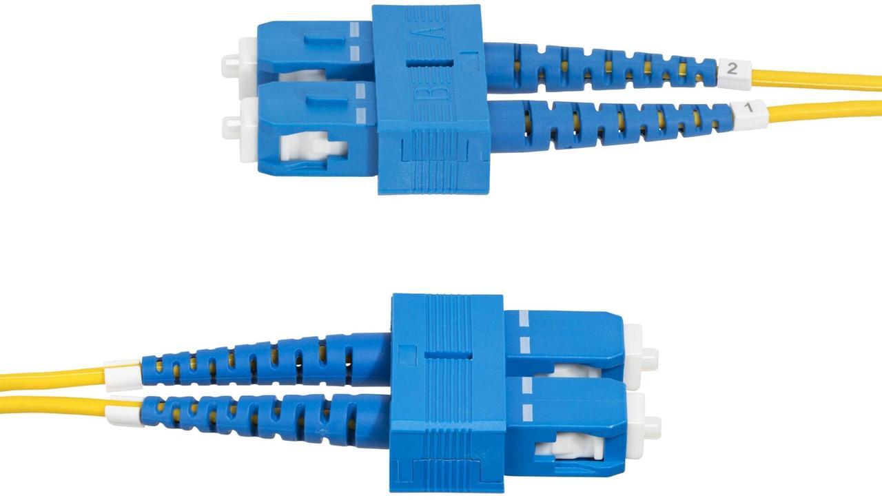 Alt view image 3 of 5 - StarTech 1m 3.3ft SC to SC UPC OS2 Single Mode Duplex Fiber Optic Cable 9/125 40G/100G Low Insertion Loss LSZH Jumper Cord