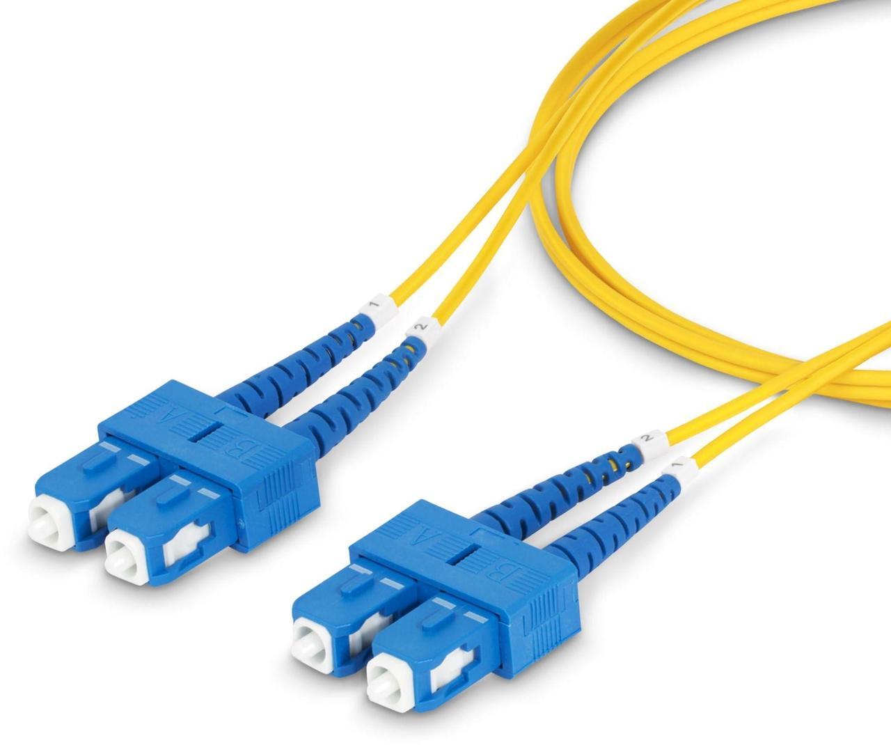 Alt view image 5 of 5 - StarTech 1m 3.3ft SC to SC UPC OS2 Single Mode Duplex Fiber Optic Cable 9/125 40G/100G Low Insertion Loss LSZH Jumper Cord