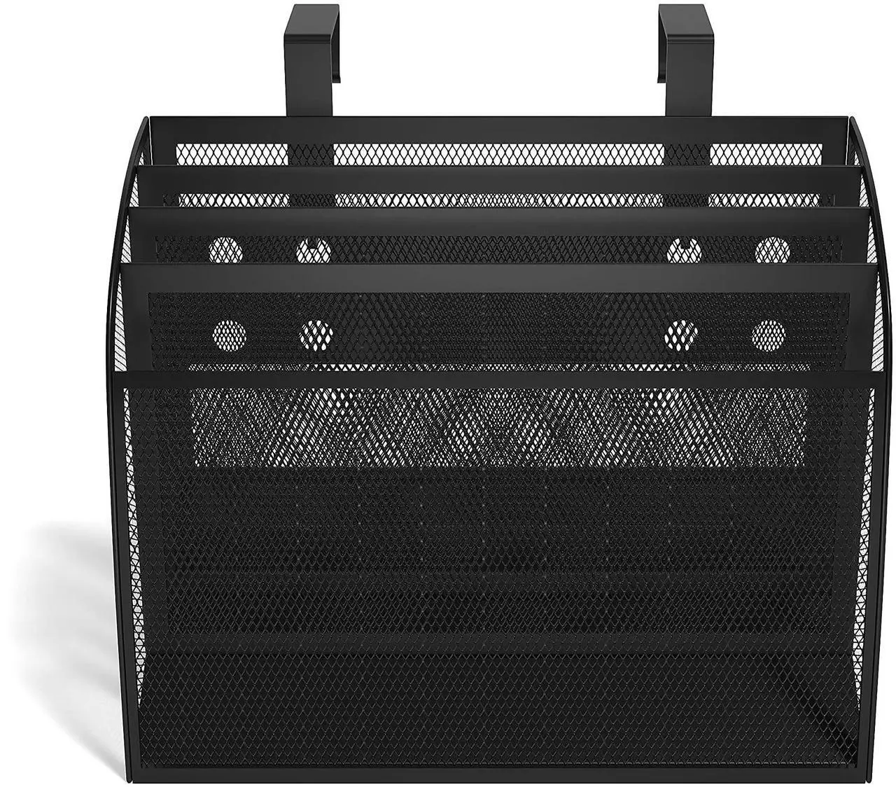 Alt view image 3 of 4 - TruRed Wire Mesh Document Organizer 4 Section Letter Matte Black TR57581CC