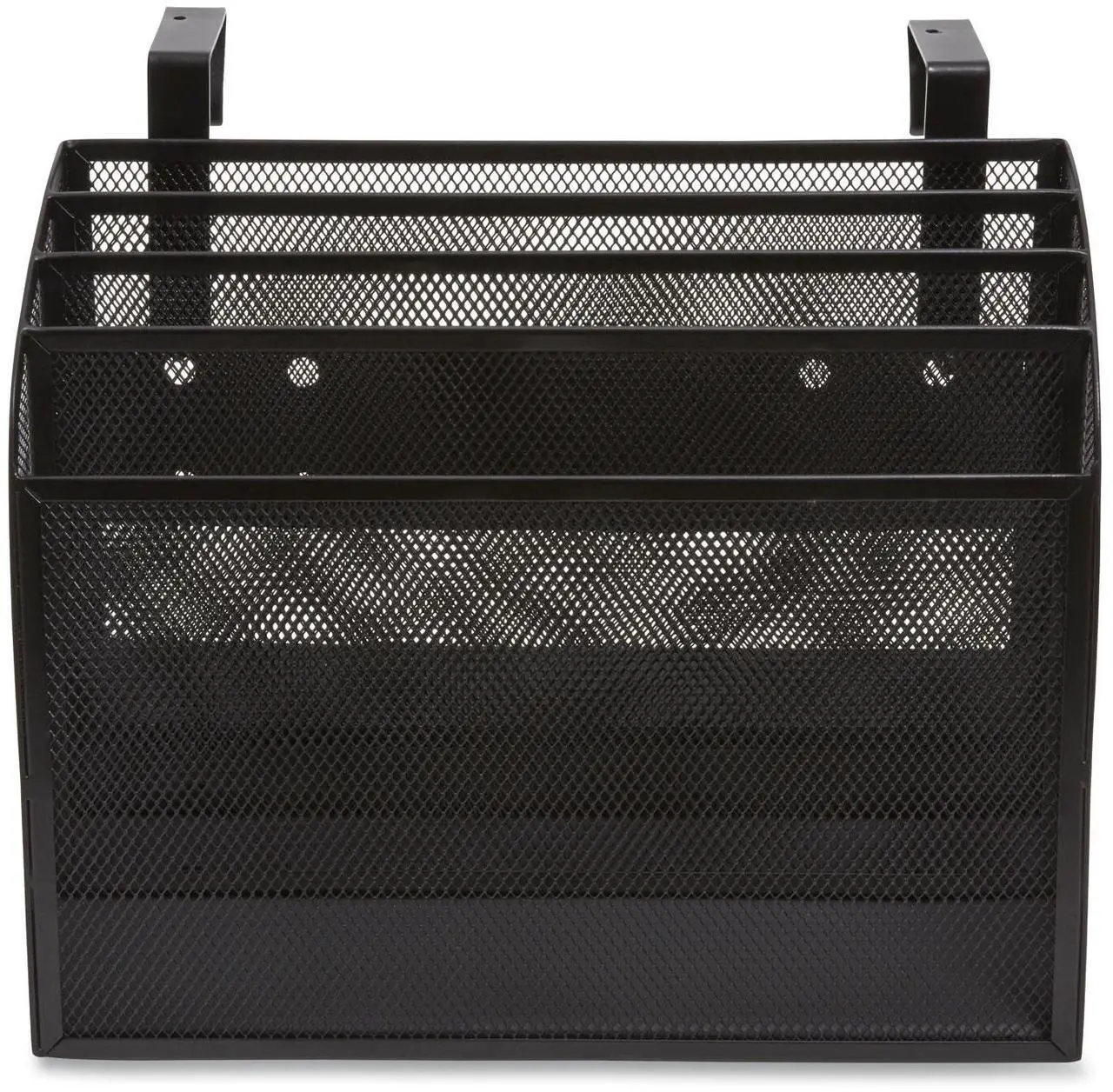 Main image of TruRed Wire Mesh Document Organizer 4 Section Letter Matte Black TR57581CC