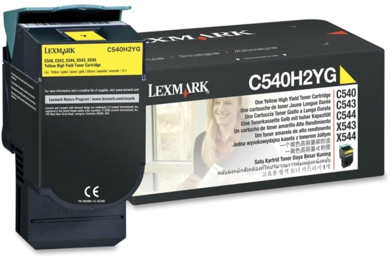 Alt view image 12 of 12 - C540h2yg High-Yield Toner, 2000 Page-Yield, Yellow