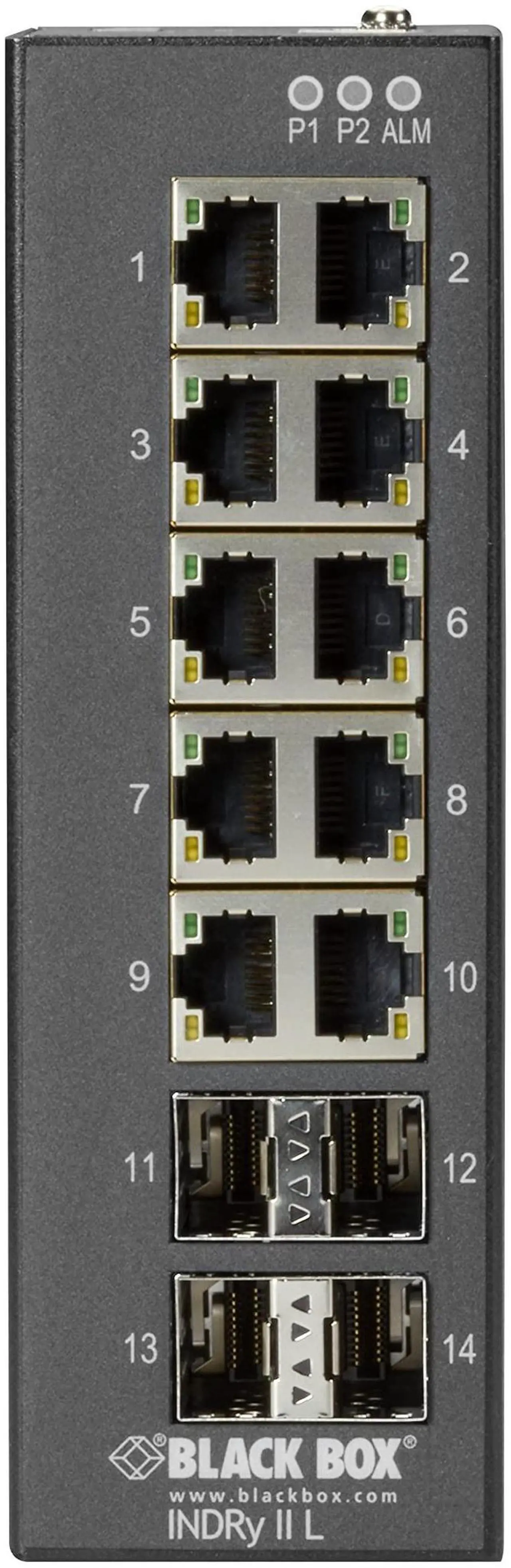Alt view image 12 of 12 - BLACK BOX LIG1014A GIGABIT ETHERNET (1000-MBPS) EXTREME TEMPERATURE MANAGED SWITCH - (10) 10/100/10