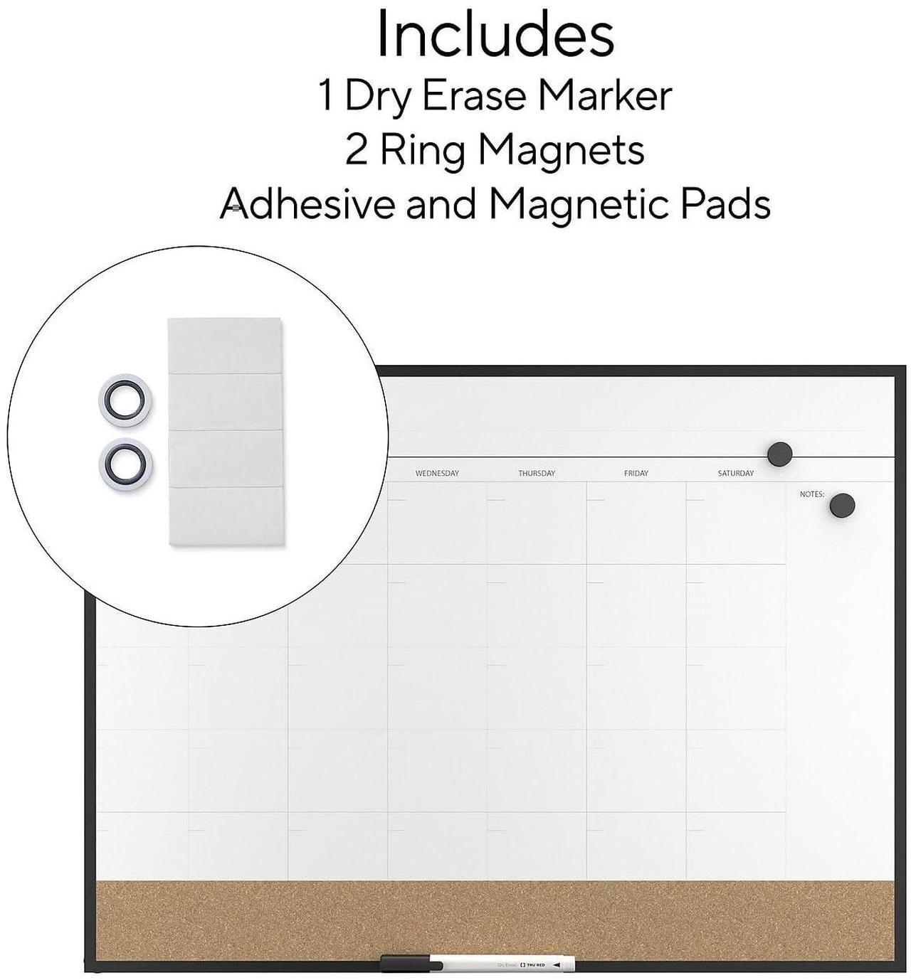 Alt view image 4 of 4 - Magnetic Steel Dry Erase Combo Board 23 x 17 TR61193