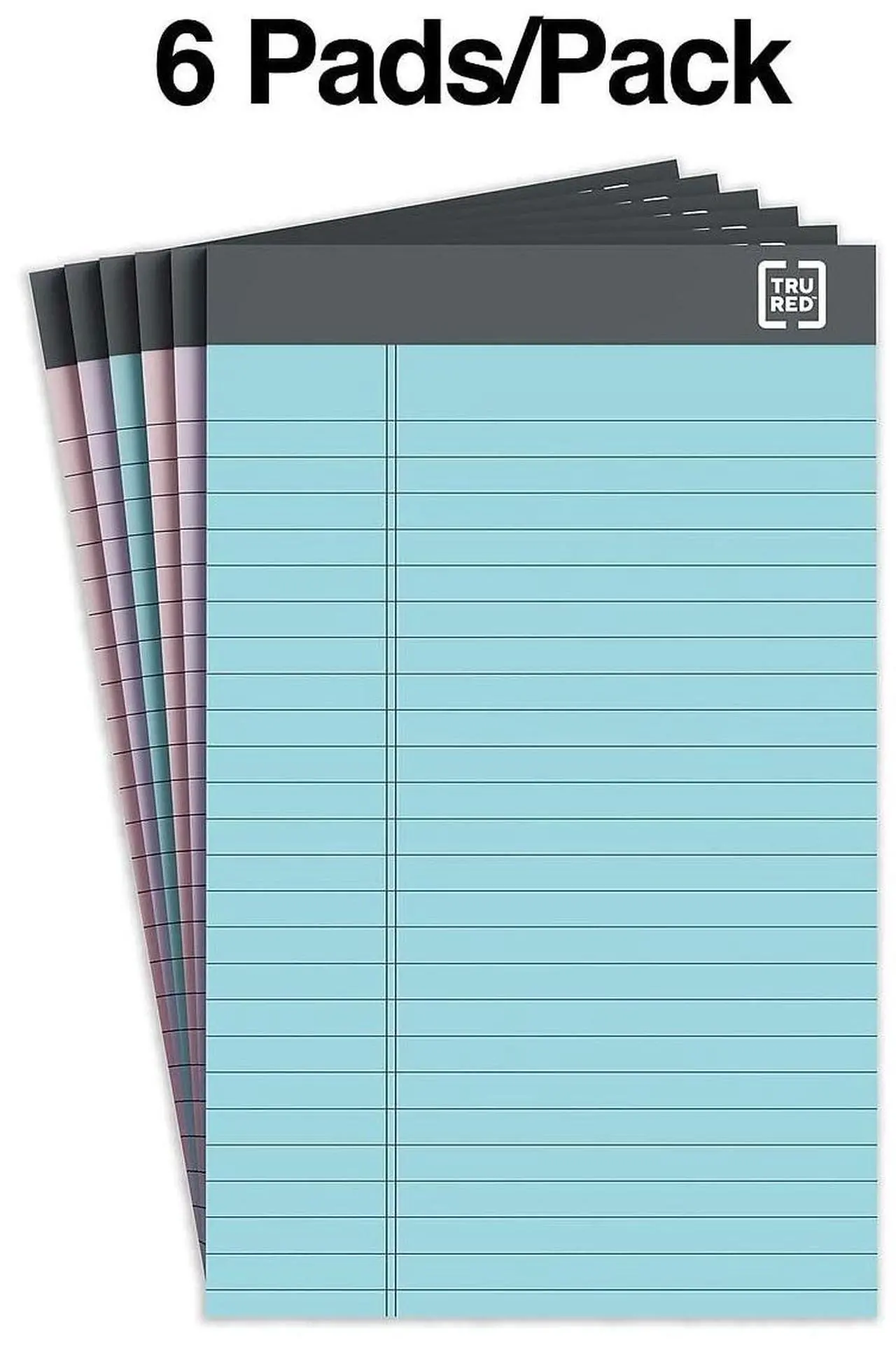 Alt view image 10 of 15 - TRU RED Notepads 5" x 8" Narrow Ruled Pastels 50 Sheets/Pad TR57356