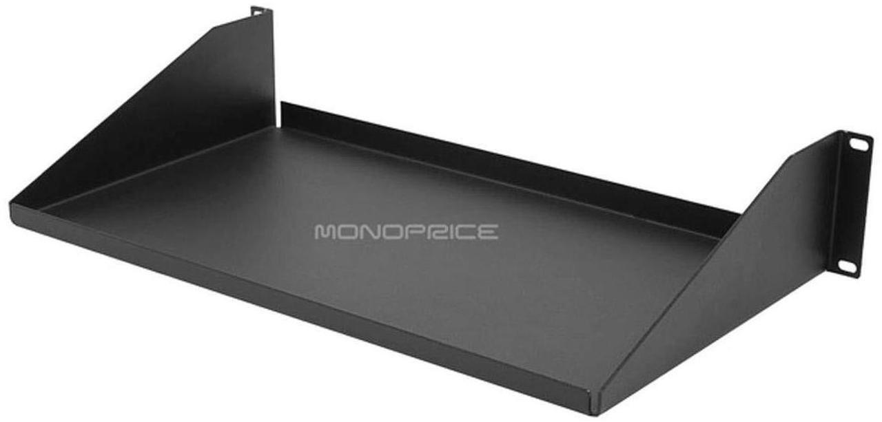 Alt view image 10 of 11 - Monoprice Single Sided Shelf, 3.5"(H) x 10"(D) x 19"(W), 30 lbs