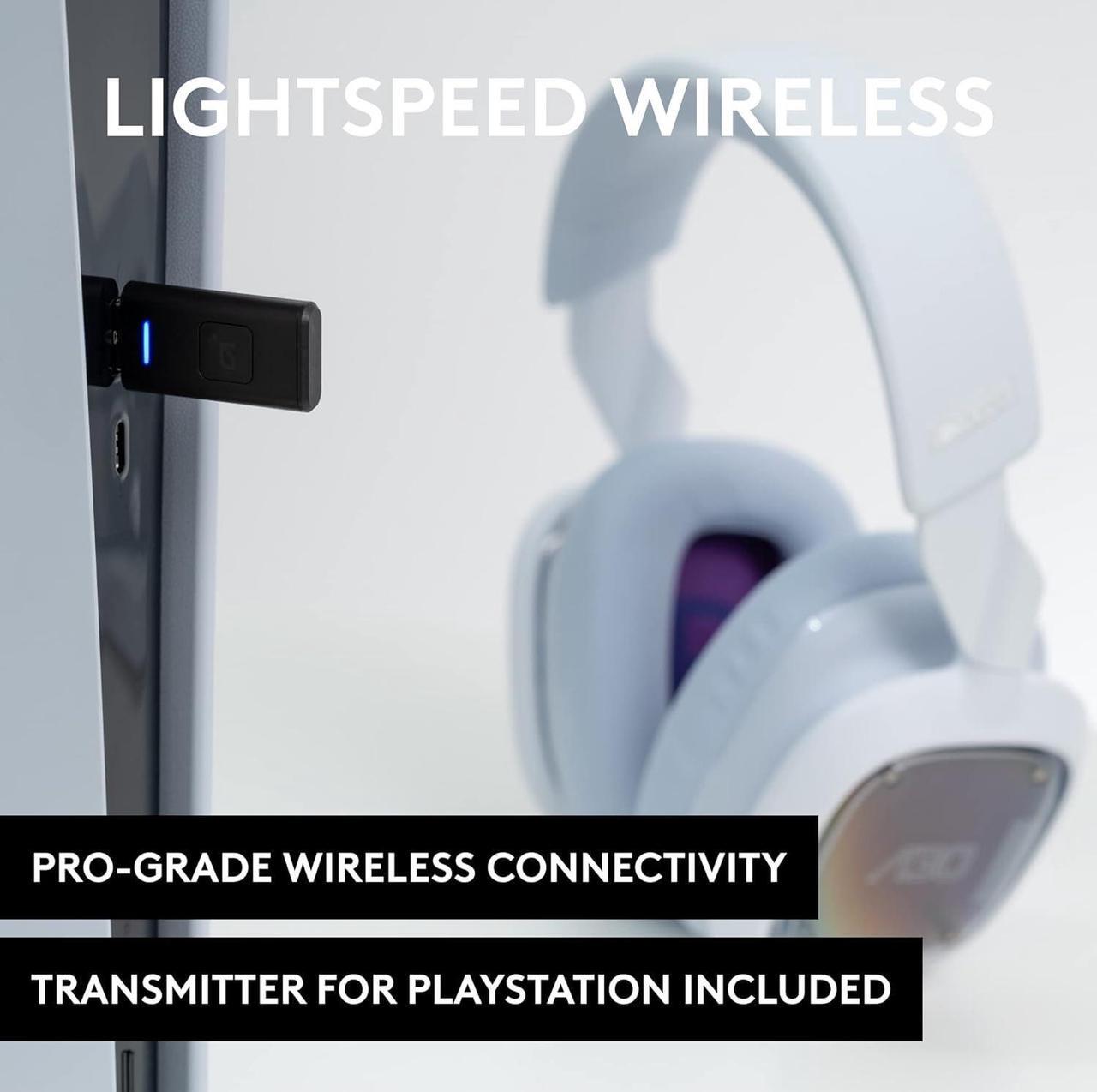 Alt view image 3 of 7 - Astro A30 Wireless Gaming Headset with Case, White/PS PS5 939-001992