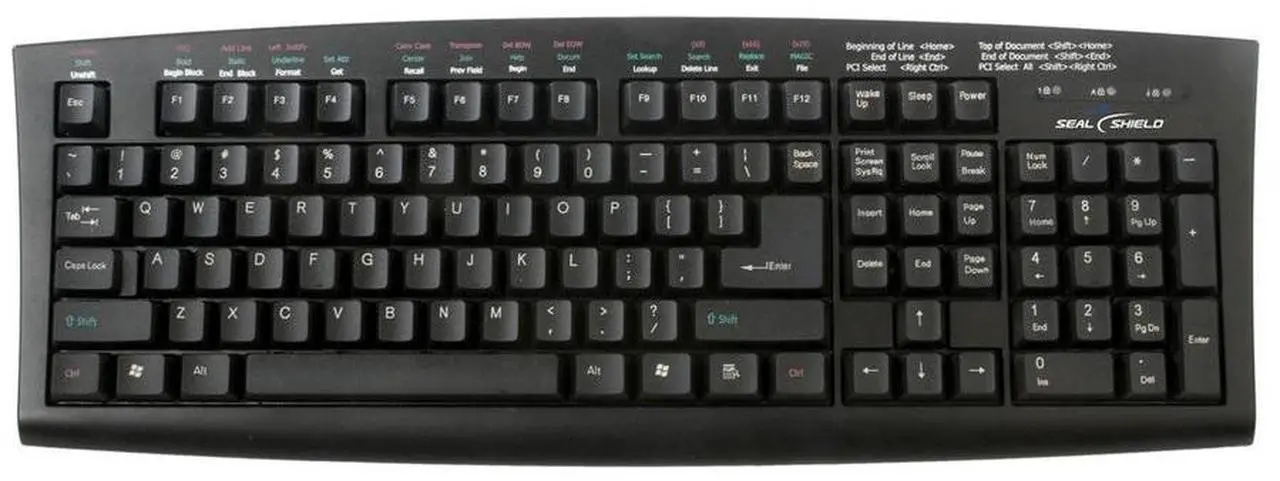 Alt view image 8 of 8 - SEAL SHIELD SSKSVMM107 WASHABLE MEDITECH MAGIC MEDICAL GRADE KEYBOARD - DISHWASHER SAFE (BLACK)(USB)