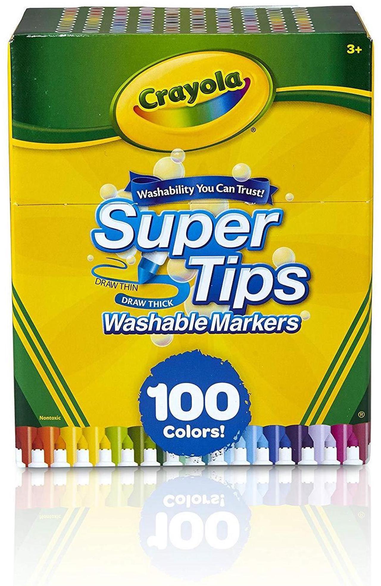 Alt view image 4 of 16 - Crayola Markers Super Tips Washable 100/ST Assorted 585100
