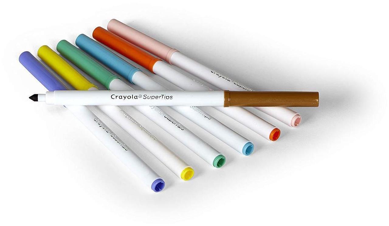 Alt view image 16 of 16 - Crayola Markers Super Tips Washable 100/ST Assorted 585100