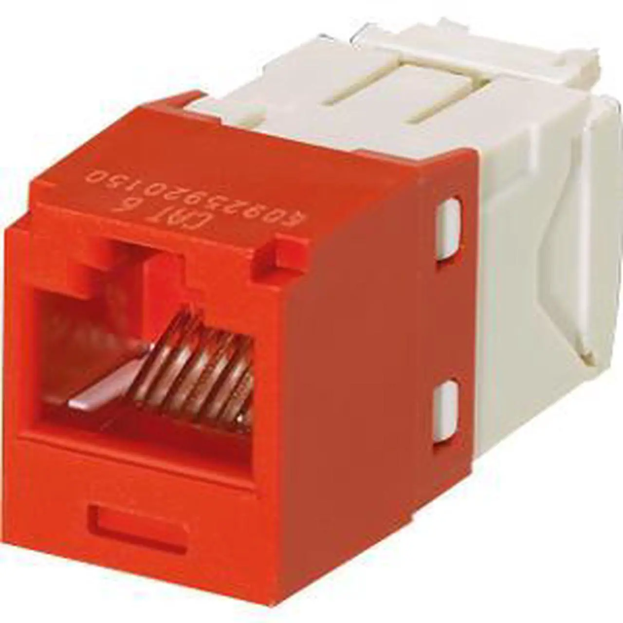Alt view image 7 of 7 - Panduit CJ688TGRD Mini-Com TX6 Plus Giga-Channel Cat6 Jack Module, Red