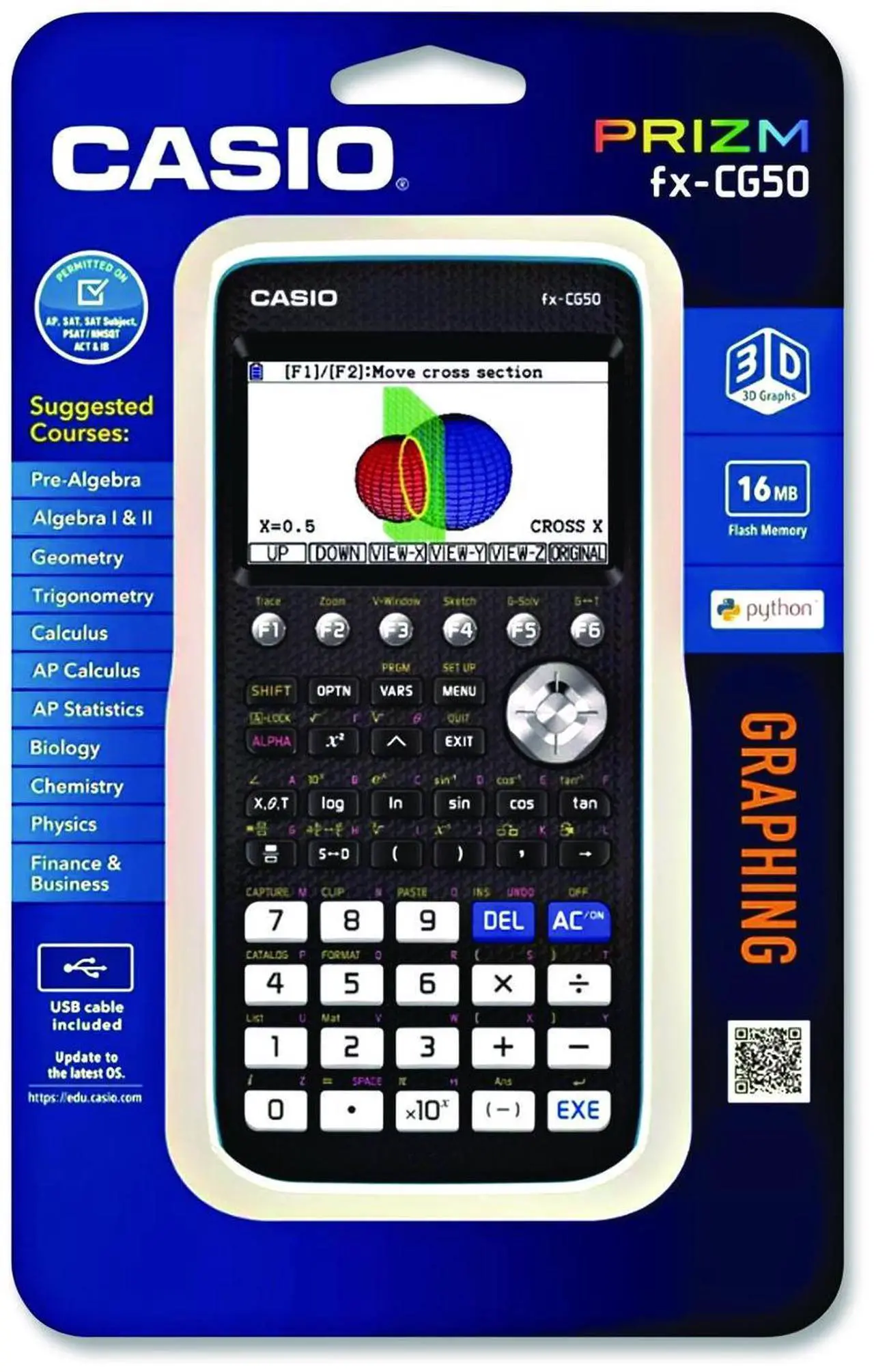 Alt view image 4 of 20 - Casio FX-CG50 Prizm Graph Calculator Black