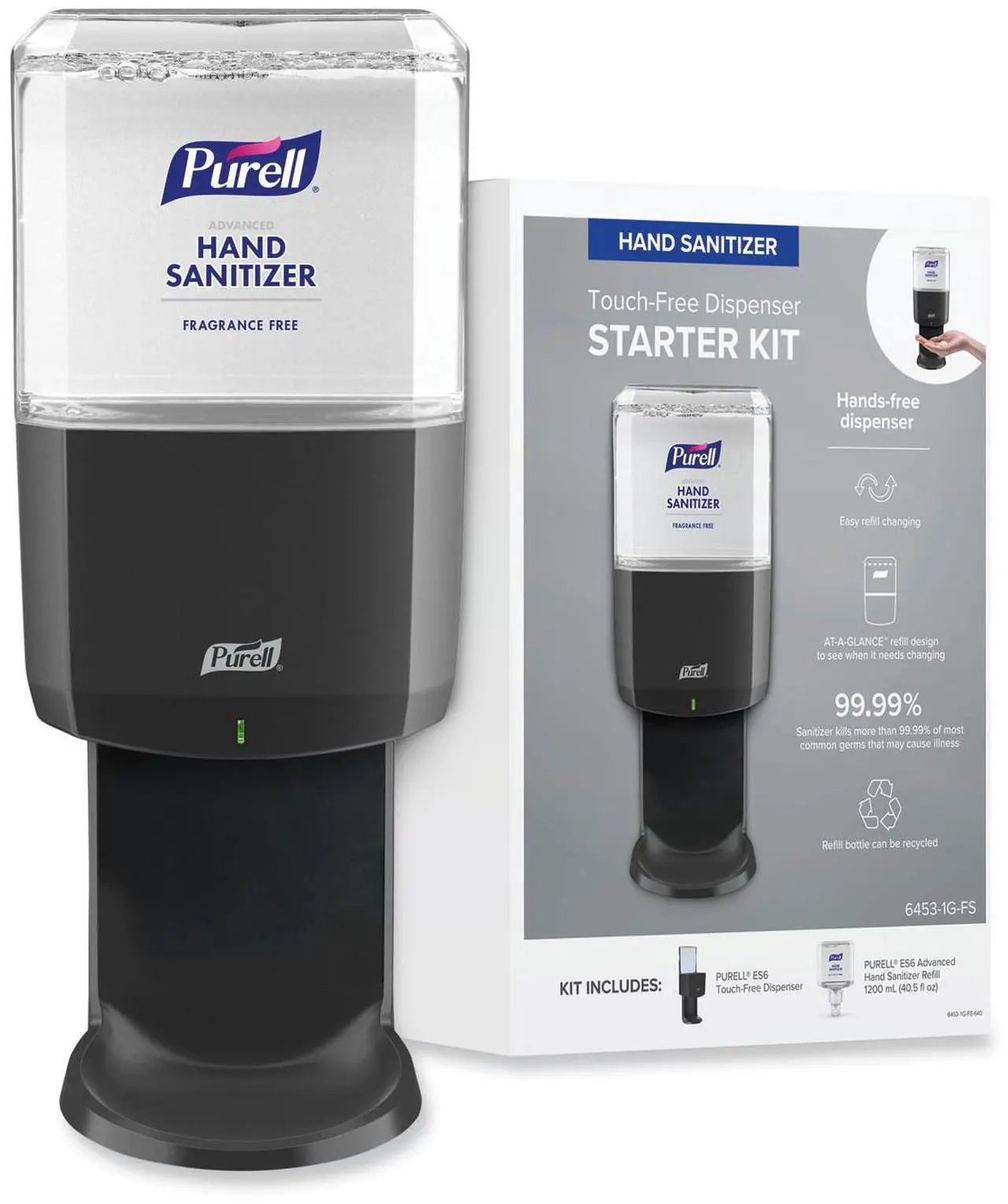 Main image of Advanced Hand Sanitizer Foam ES6 Starter Kit Graphite 64531GFS