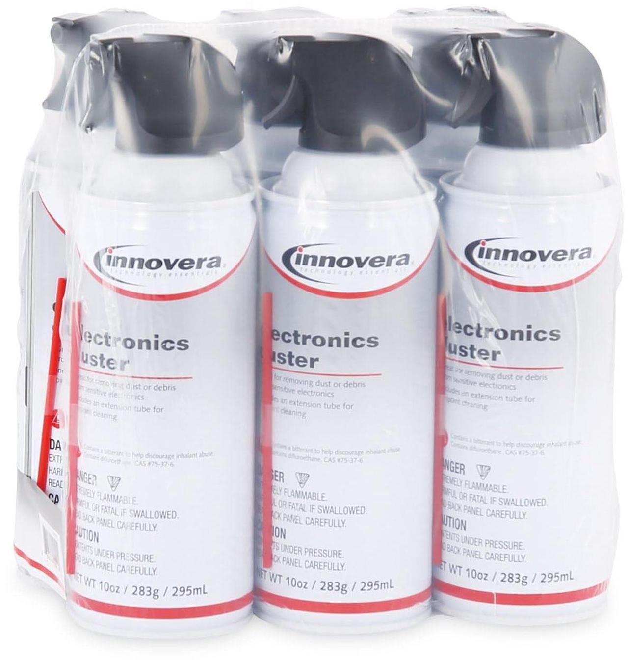 Alt view image 8 of 8 - Compressed Air Duster Cleaner, 10 oz Can, 6/Pack 10016