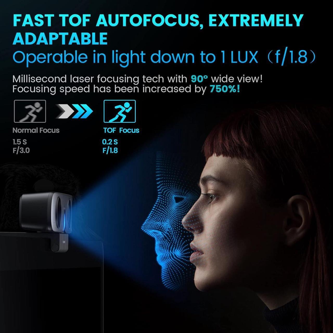 Alt view image 15 of 20 - ROCWARE RC08 Auto-Focus Webcam with Microphone Speaker