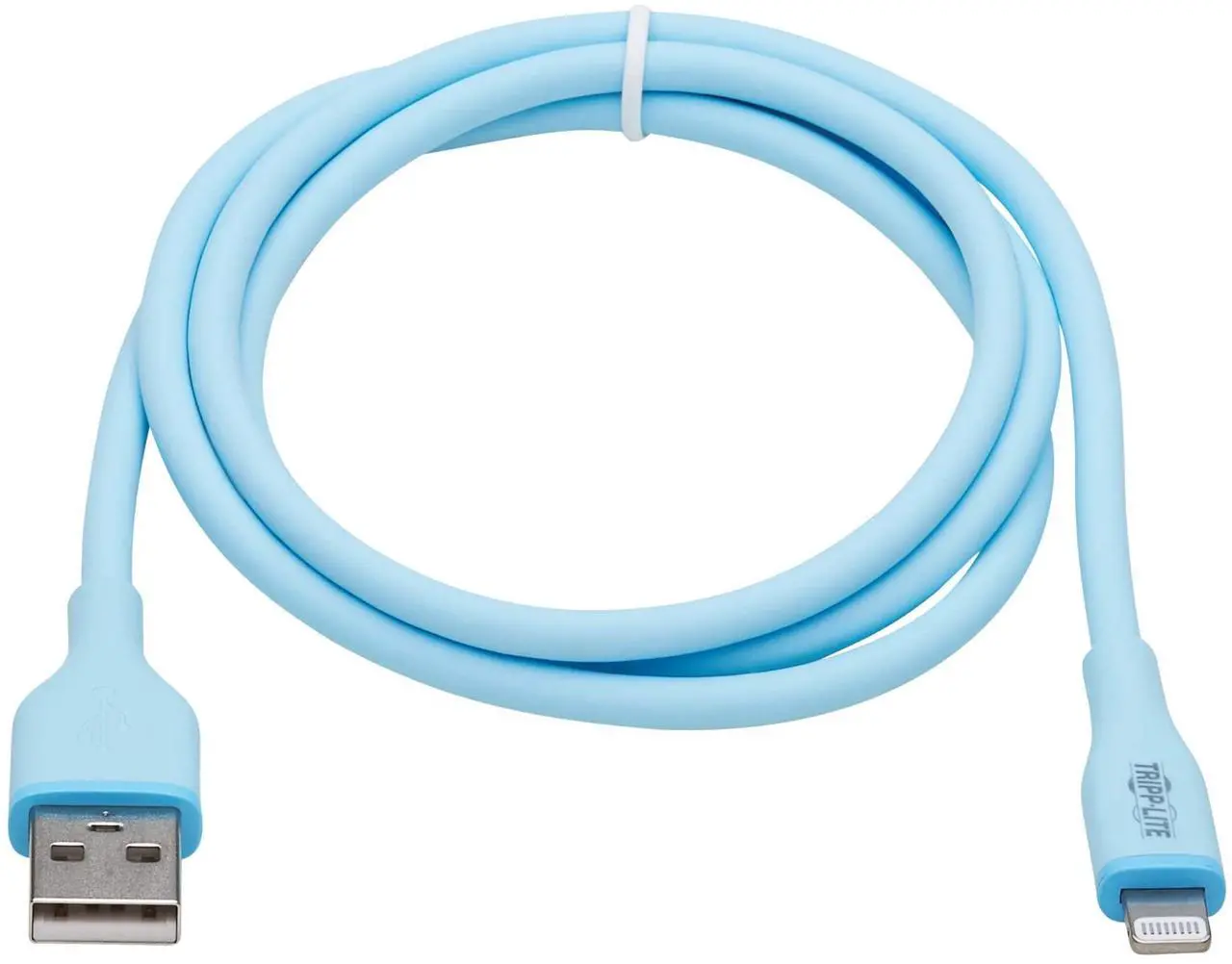 Alt view image 2 of 7 - Tripp Lite Safe-IT USB-A to Lightning Charge Cable for iPhone & iPad, Male-to-Male Cable, MFi Certified, Light Blue, 3 Feet / 0.9 Meters, 2-Year Warranty Modle M100AB-003-S-LB