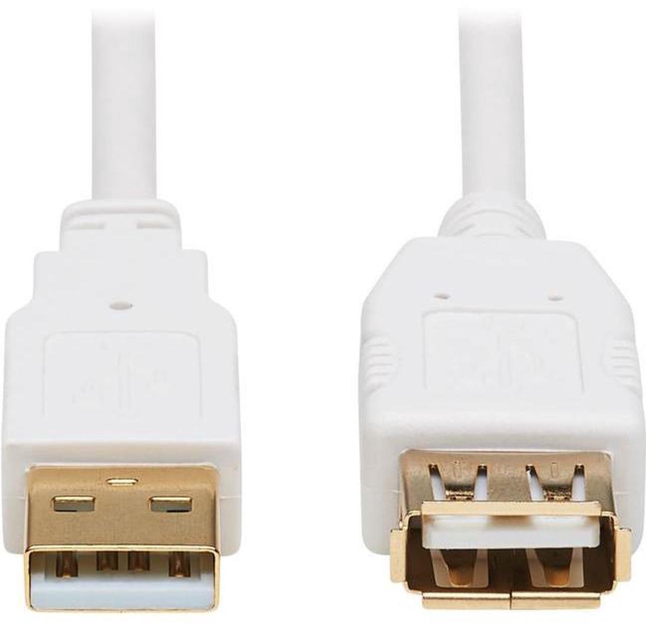 Alt view image 5 of 9 - Tripp Lite U024AB-003-WH 3 ft. White Safe-IT USB-A Antibacterial Extension Cable (M/F), USB 2.0, White, 3 ft. (0.91 m)