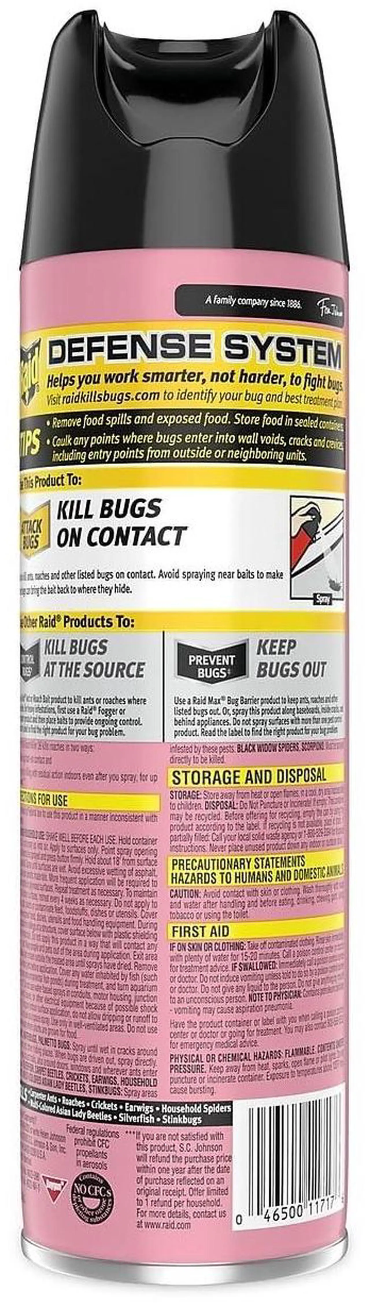 Alt view image 4 of 6 - Fragrance Free Ant and Roach Killer 17.5 oz Aerosol Spray 697318