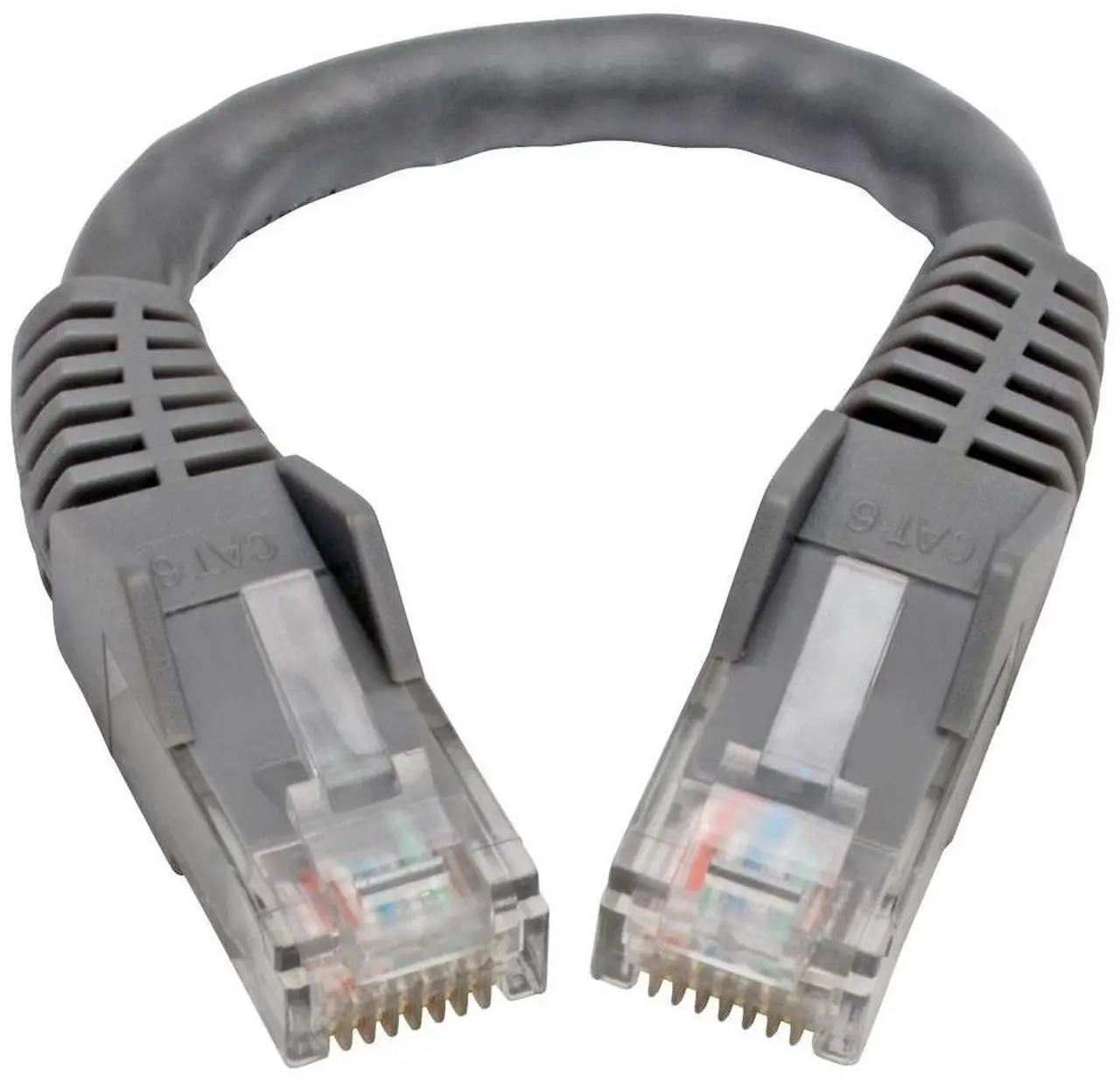 Alt view image 16 of 18 - Tripp Lite N201-06N-GY Premium Cat6 Gigabit Snagless Molded Utp Patch Cable, 24 Awg, 550 Mhz/1 Gbps (Rj45 M/M) , Gray, 6 In. - Patch Cable - Rj-45 (M) To Rj-45 (M) - 5.9 In - Utp - Cat 6 - Ieee 802.3
