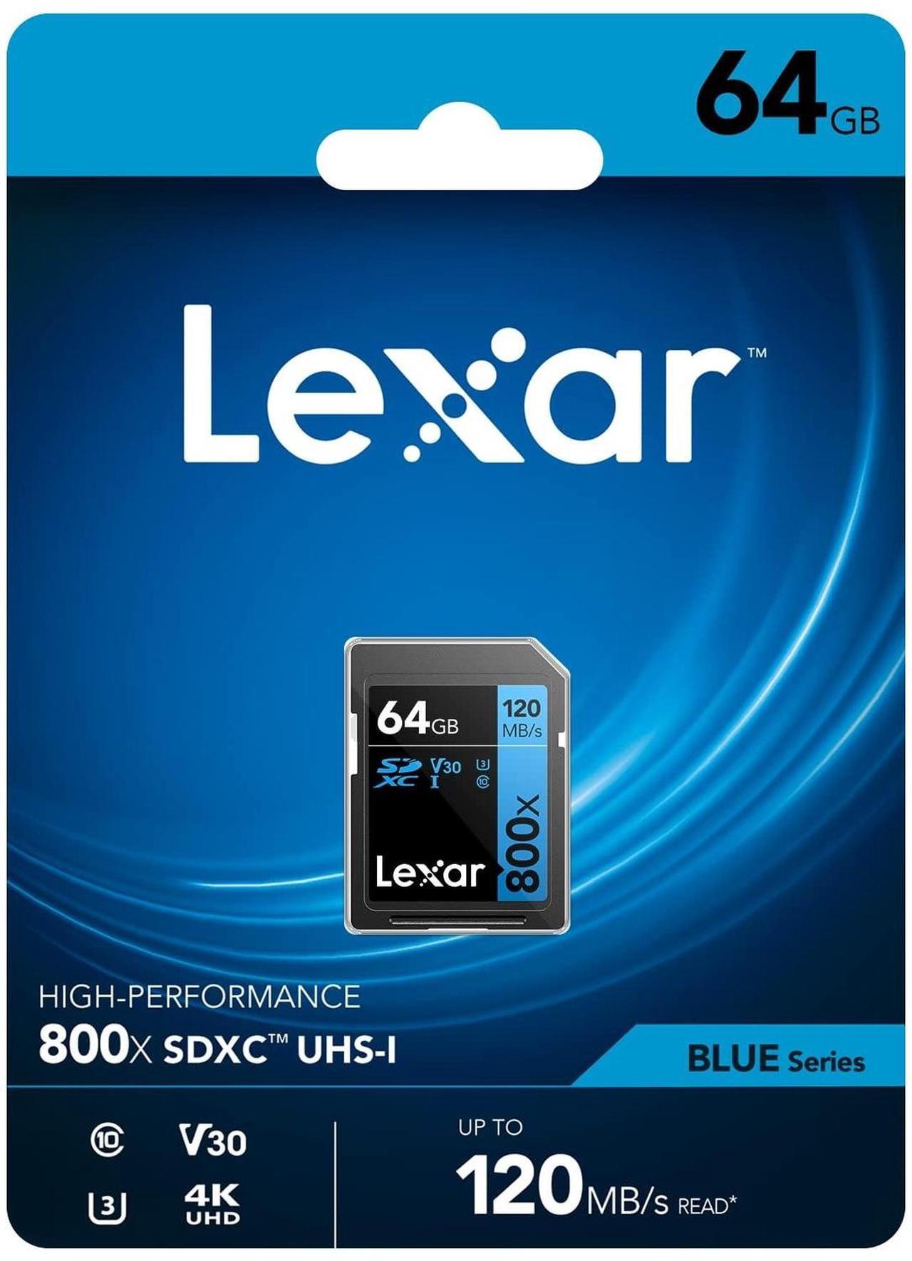 Alt view image 7 of 10 - Lexar High-Performance 800x PRO BLUE Series 64GB SDXC Memory Card Class 10 UHS-I V30 (LSD0800P064G-BNNNU)